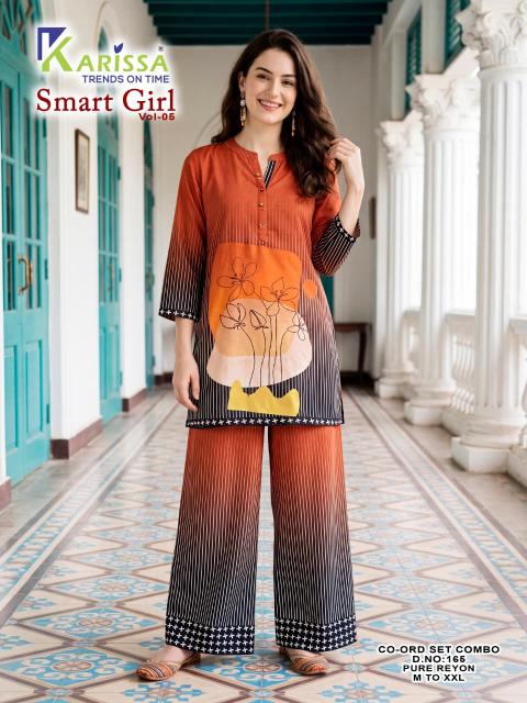 Karissa smart girl vol-5 d.no 165 coord set wholesale clothing suppliers